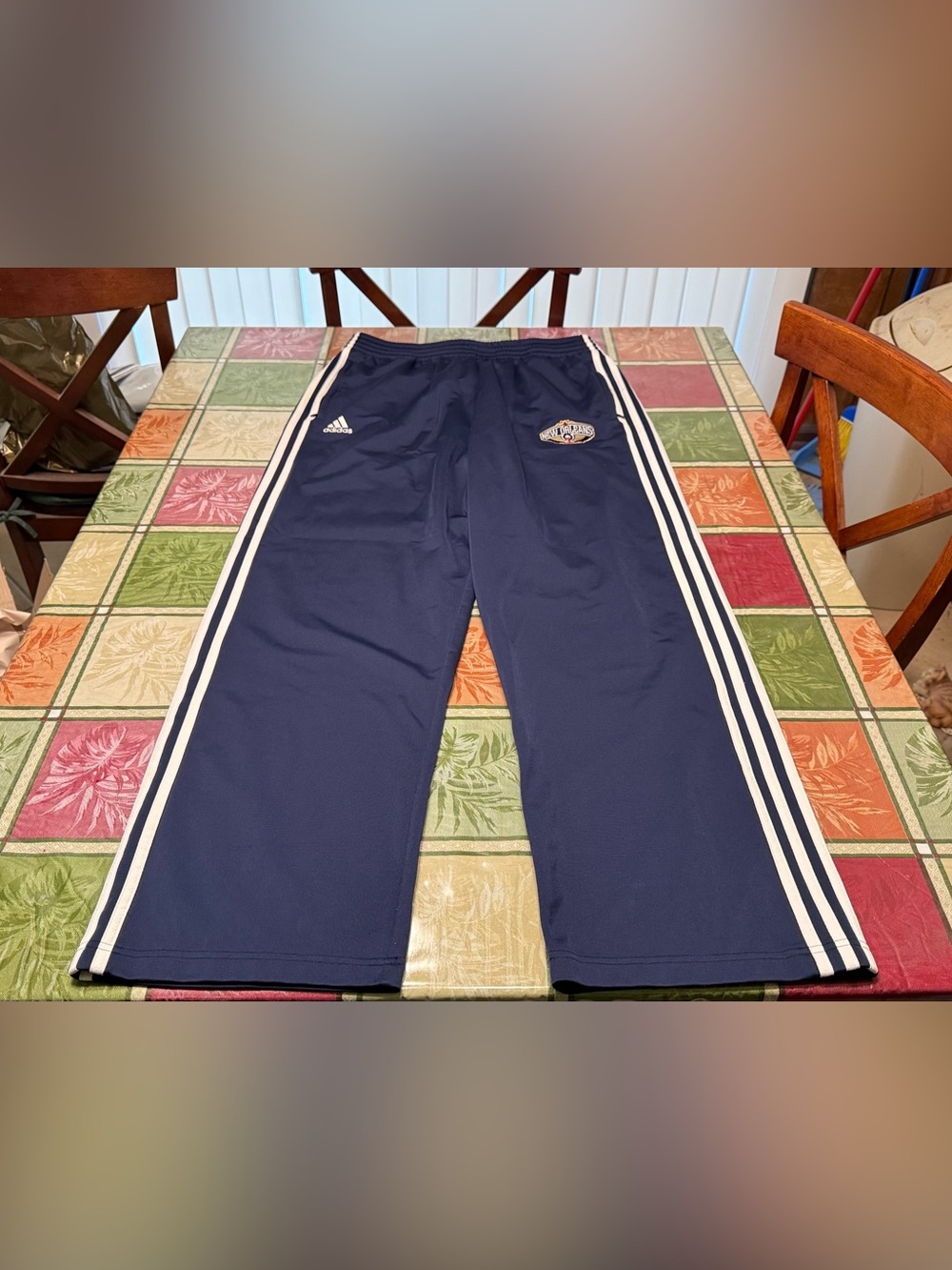 NBA Men's 2013 Adidas New Orleans Pelicans Warmup Track Pants Large Sweatpants